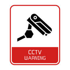 CCTV label sign