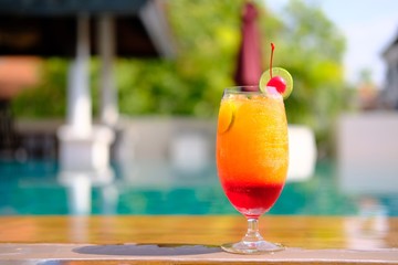 summer drink fruit punch mocktail