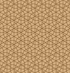 Seamless geometric pattern inspired by Japanese Kumiko ornament.