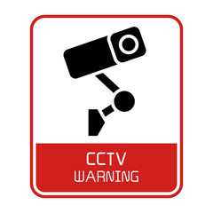 CCTV label sign