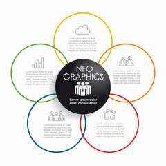 Infographic design template with place for your data. Vector illustration.