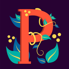 Letter symbol. Design of logotype. Graphic design