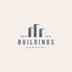building concept vector logo design