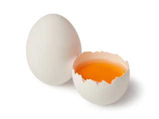 White egg and yolk