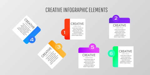 Modern Design template stickers can be used for infographics,banners, graphic or website layout vector.