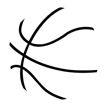 Basketball ball simple vector illustration eps10