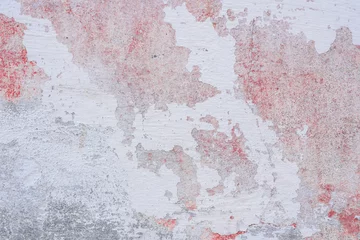 Photo sur Aluminium Vieux mur texturé sale Texture, mur, béton, il peut être utilisé comme arrière-plan. Fragment de mur avec des rayures et des fissures