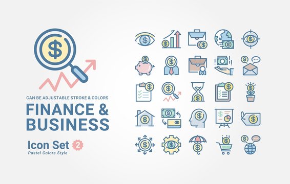 Finance & Business icon set 2