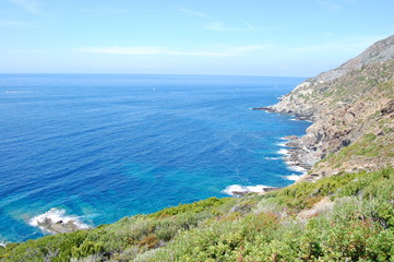 Fototapeta na wymiar Côte rocheuse de Corse