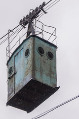 old rusty calbeway gondola in georgia