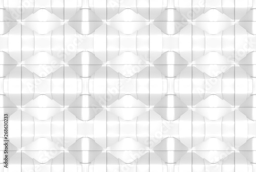 3d Rendering Seamless Abstract Modern White Curve Artwork
