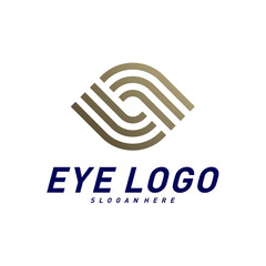 Eye logo design concept vector, eye logo template, icon symbol