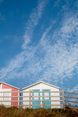 Fototapeta na wymiar house with blue sky