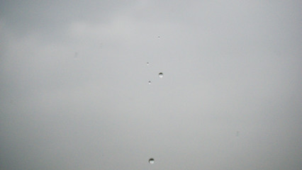 rain drops in the air