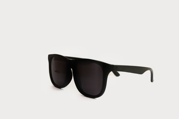 sunglasses black color frame isolate on white background