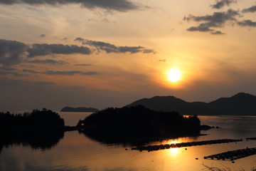 笠戸島の夕焼け