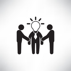 business people brainstorming