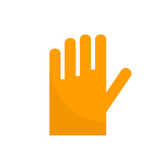 glove icon in white background