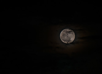 Obraz premium Moon and cloud 
