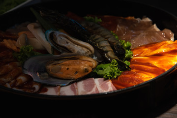 Marinated meat and seafood