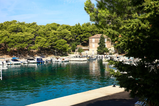 Mandre village in Pag Island, Croatia