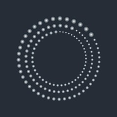 Abstract circular geometric background. Vector illustration