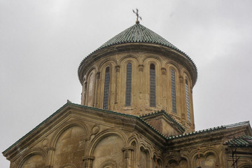 Fototapeta na wymiar church tower of orthodox Gelati Monastery