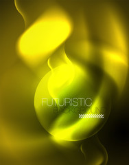 Neon lights vector abstract background