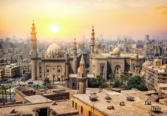 Mosque Sultan in Cairo - obrazy, fototapety, plakaty