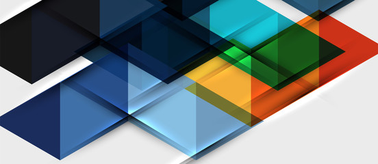 Obraz premium Triangle geometrical modern business presentation design template, abstract pattern for any background