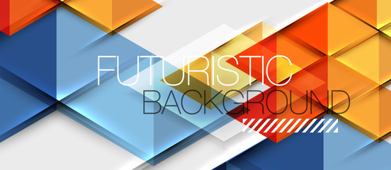 Triangle geometrical modern business presentation design template