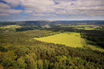View of the Lilienstein in Saxon Switzerland