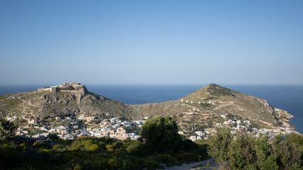 Paysage panoramique ile de Grece de Leros