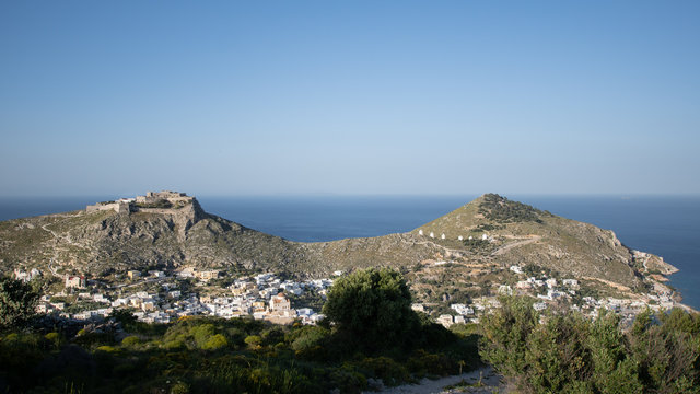 Paysage panoramique ile de Grece de Leros