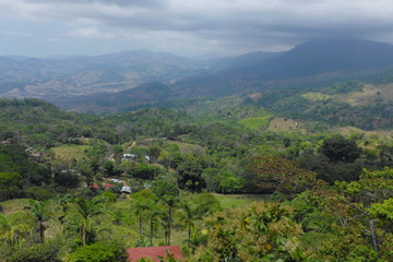 Fototapeta premium View from Mirador Valle del General in Costa Rica