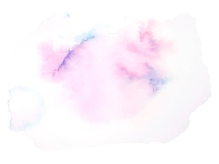  olorful abstract vector background. Soft pink watercolor stain