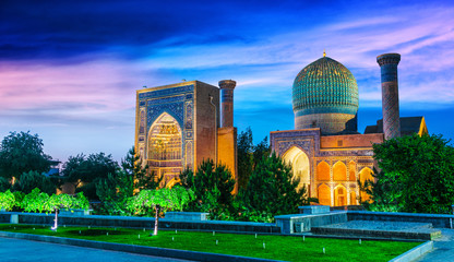 Guri Amir, a mausoleum of the Asian conqueror Timur in Samarkand