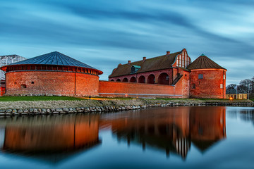 Naklejka na ściany i meble Landskrona Citadel at Dusk