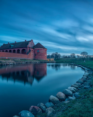 Obraz premium Landskrona Citadel at Blue Hour