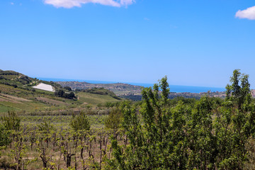 Fototapeta premium view of the Mediterranean Sea 