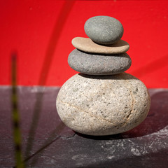Galet de détente pour le yogan et séance zen
