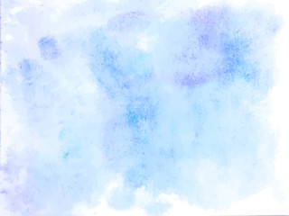 Colorful abstract vector background. Soft  blue watercolor stain