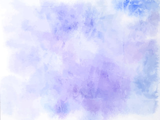 Colorful abstract vector background. Soft  blue watercolor stain