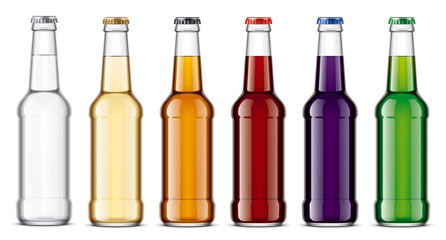 Glass bottles mockup