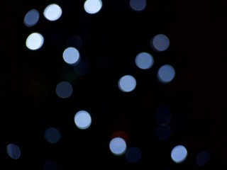 bokeh noir et bleu minimalisqte