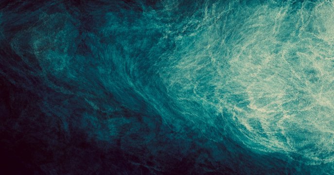 Abstract watercolor paint background by teal color blue and green with liquid fluid texture for background, banner