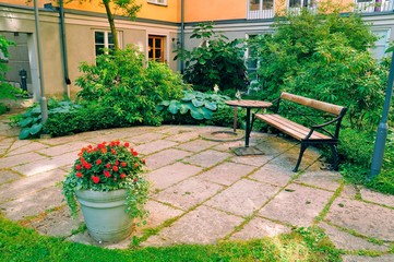Formal Garden Courtyard