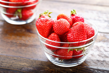 fresh strawberries in a plate