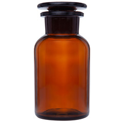 Orange medical bottle - vintage.