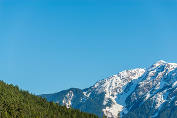 View of mountains in British Columbia, Canada.